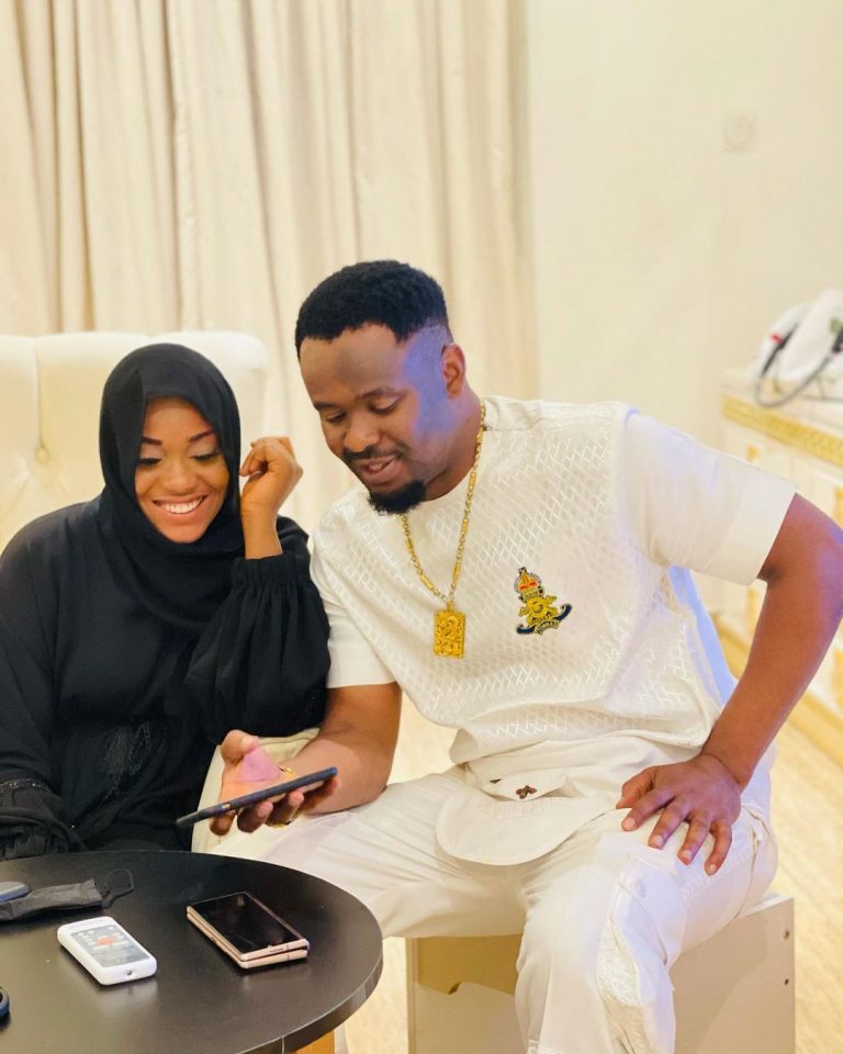 Atiku’s Daughter hails Actor Zubby Michael as they hangout In Abuja