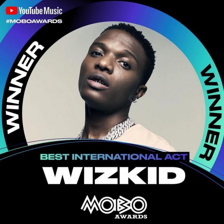 Wizkid Won Double at MOBO Awards 2021