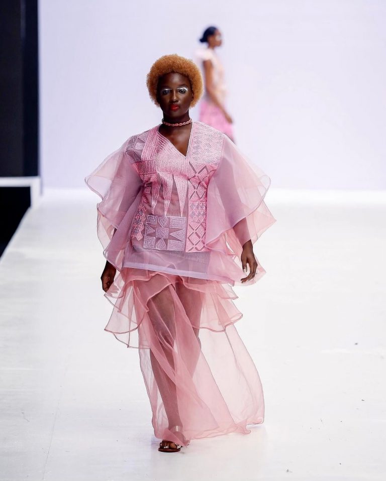 Saskay took her art to the Lagos fashion runway and the conversation remained, “She’s queen.”