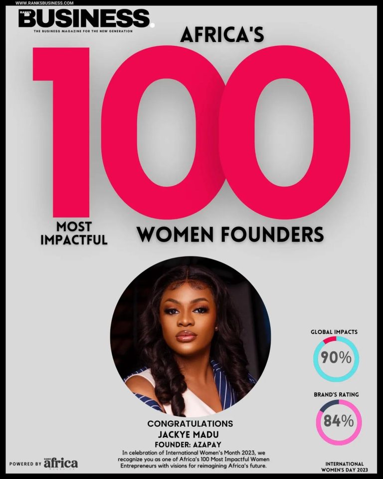#100 most impactful women founders: Introducing The Tech Queen Jackye Madu, tech problem solver.
