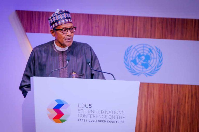 President Buhari Delivers His Speech At UN Conference Summit 