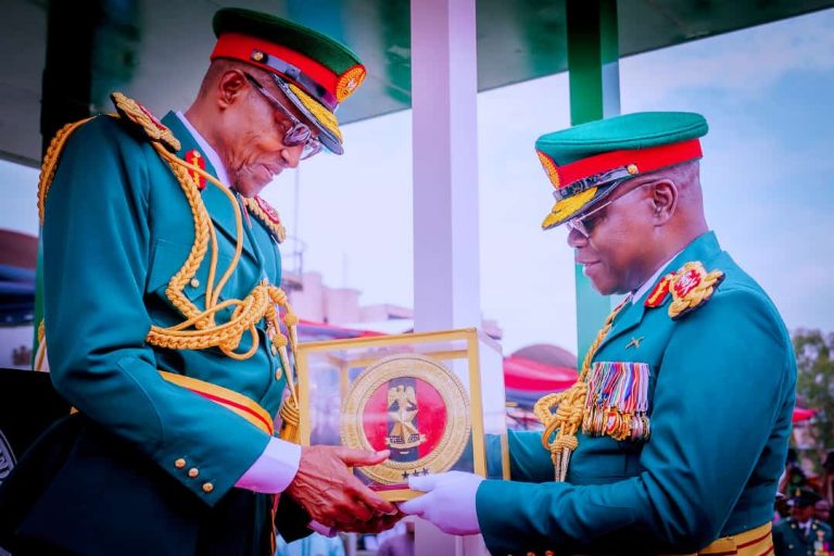 President Buhari Participates At Nigerian Army Trooping In Abuja