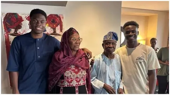 Emotions As Bukayo Saka Visits Grandparents In Kwara State