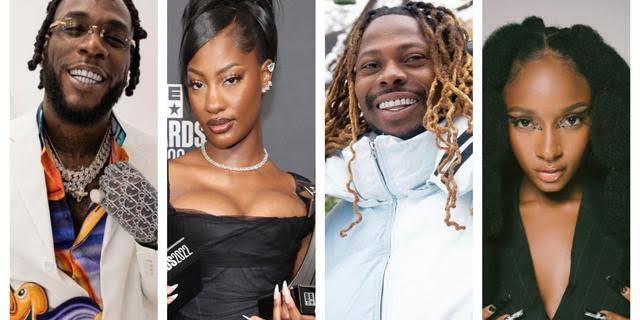 Burna Boy, Tems, Ayra Starr, Asake earn 2023 BET award nominations