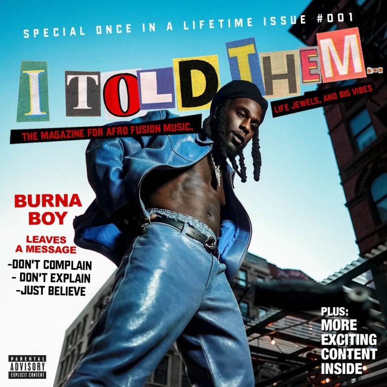 Burna Boy releases his 7th studio album titled ‘I Told Them…’ – Listen to it now