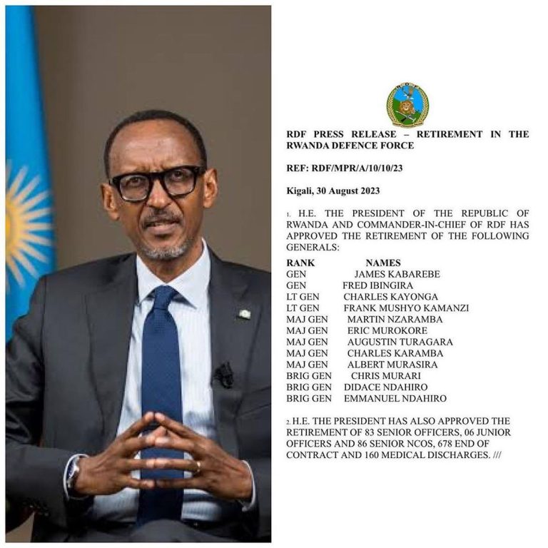 Rwanda Retires 12 Generals, Cameroon Reshuffles Defence Ministry After Gabon Coup