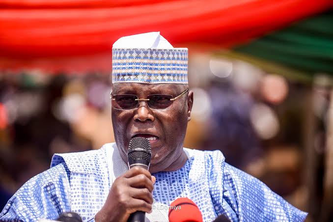 “Atiku raises doubts about the authenticity of Tinubu’s educational credentials.”