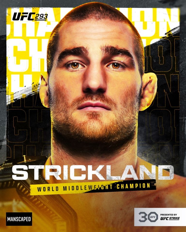 Strickland secures victory over Adesanya, claiming the title of the new middleweight champion