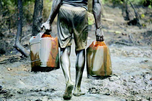 The federal government reported a loss of N1.96 trillion in 2021 due to oil theft and related activities