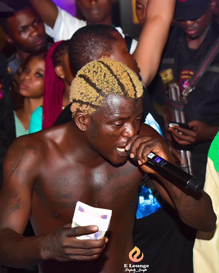 “Singer Portable’s performance at the NBA concert sparks controversy.”