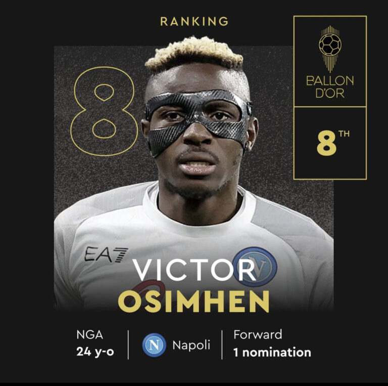 Victor Osimhen Achieves Historic Milestone at the 2023 Ballon d’Or Ceremony