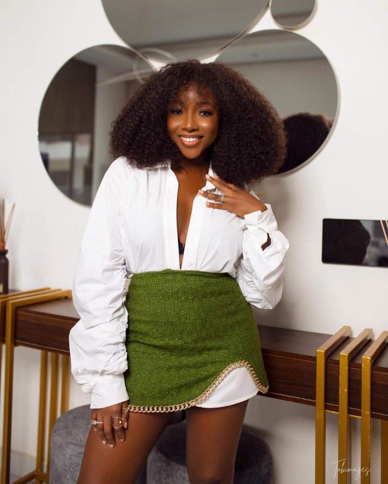 Ini Dima-Okojie, a talented and popular Nigerian actress and fashion enthusiast. 