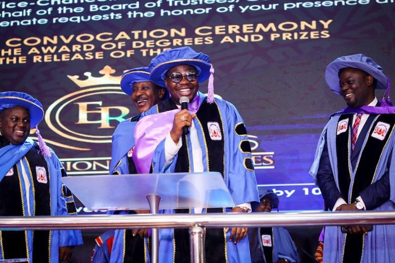 Mr. Macaroni is conferred with an honorary degree from a university in Oyo State, elevating his academic recognition