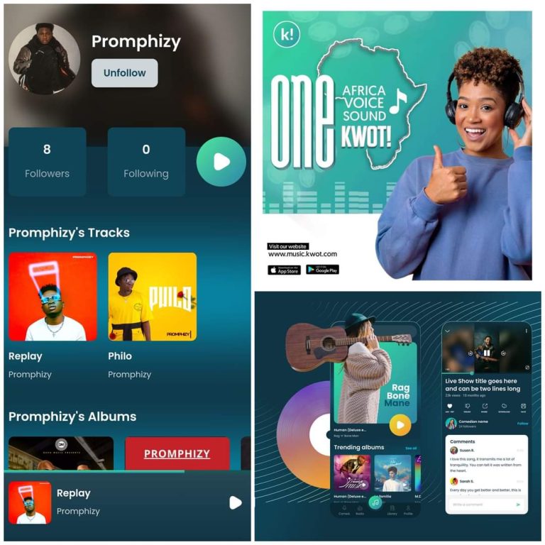 KWOT, A Nigerian APP To Replace Spotify, Apple Music in Africa