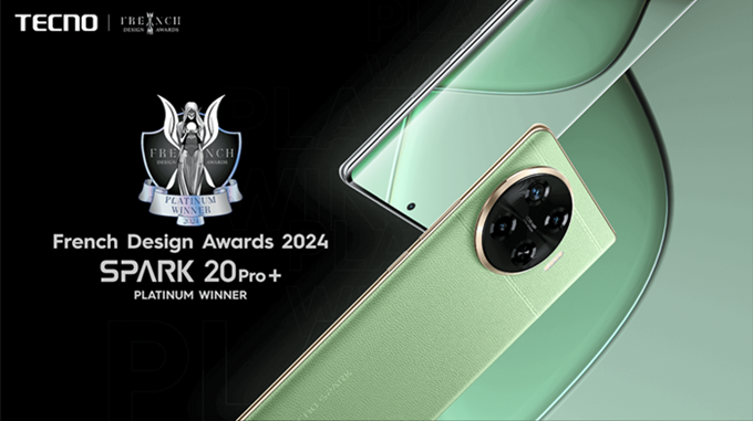 TECNO SPARK 20 Pro+ Secures French Design Awards as a Remarkable Innovation
