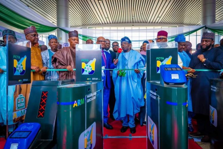 PRESIDENT TINUBU: COMMUTERS TO ENJOY FREE TRAIN RIDES ON ABUJA METRO LINE UNTIL YEAR-END