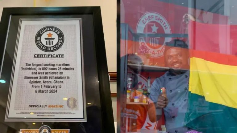 Ghanaian chef Smith busted for forging Guinness World Record in cooking marathon