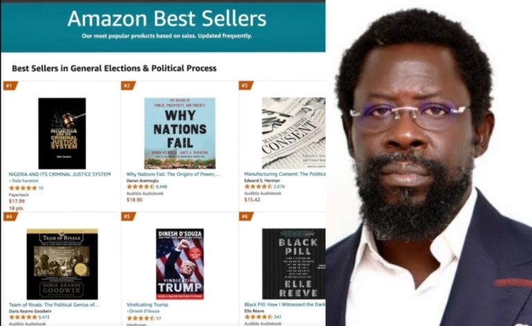 Amazon lists Dele Farotimi’s book on Afe Babalola’s corrupt influence on Nigerian judiciary as number one bestseller worldwide