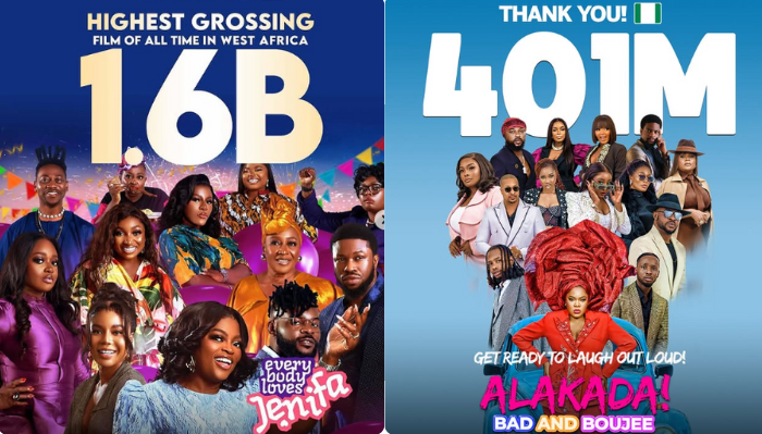 Everybody Loves Jenifa’, ‘Alakada Bad & Boujee’ hit N2 billion at Nigerian box office 