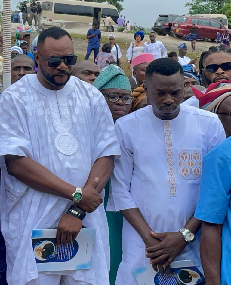 Nollywood Star Odunlade Adekola Bids Farewell to Father in Otun Ekiti