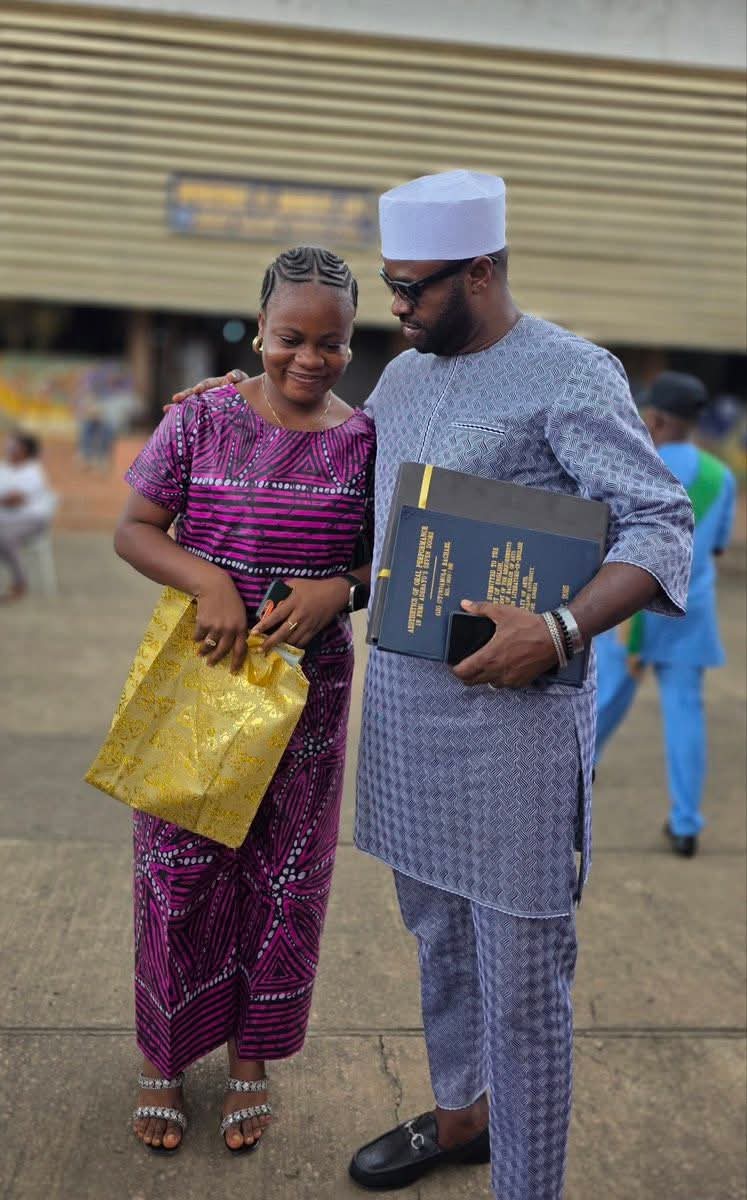 Filmmaker Femi Adebayo Meets Student Filmmaker Oyindamola Ojo, Who Used His Movie Seven Doors for Final-Year Project