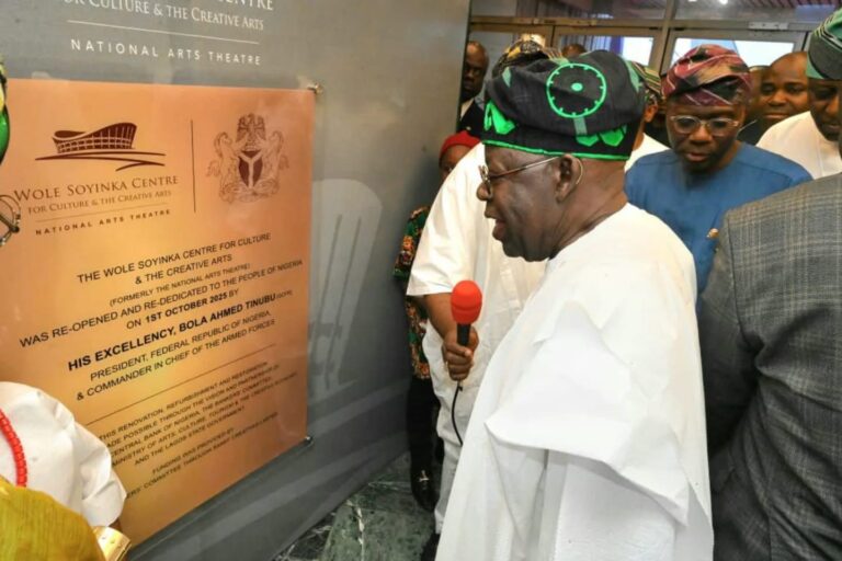 President Tinubu Reopens and Re-dedicates 4,000-Capacity Wole Soyinka Centre for Culture and the Creative Arts