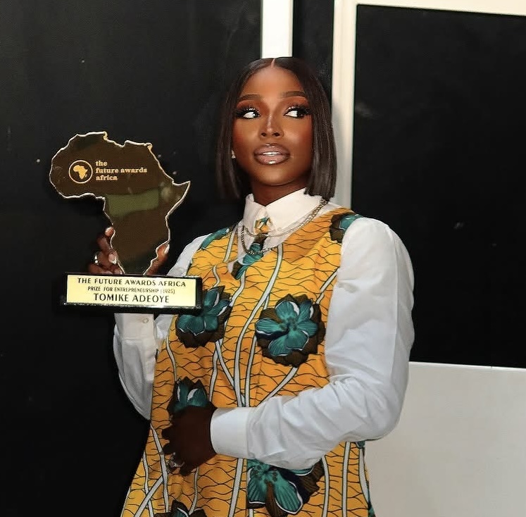 Tomike Adeoye Honored With The Future Awards Africa Prize For Tomike Adeoye Honored With The Future Awards Africa Prize For