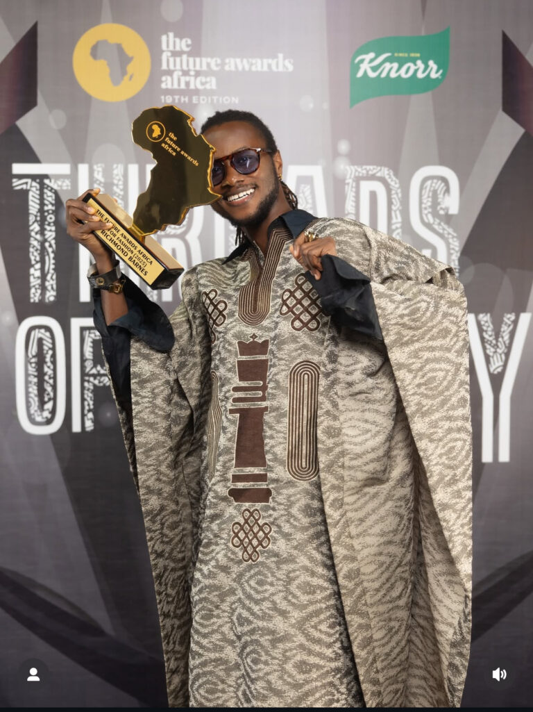 Richmond Eko Barnes Wins The Future Awards Africa Prize for Fashion 2025 in Lagos
