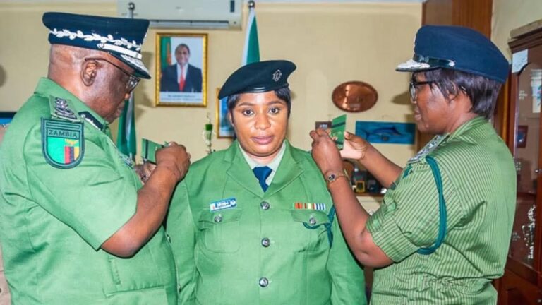 Zambian Police Officer Honoured and Promoted for Refusing $50,000 Bribe at Lusaka Airpor