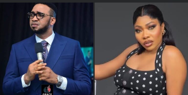 Pastor Okafor Publicly Apologises to Actress Doris Ogala, Kneels Before Congregation