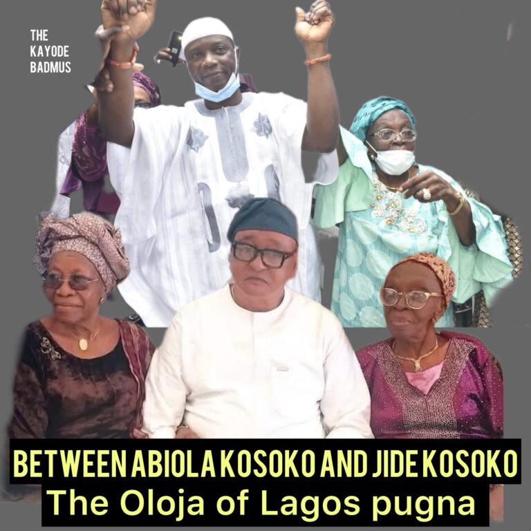 Between Abiola Kosoko and Jide Kosoko: The Oloja of Lagos pugna  -TheKayodeBadmus