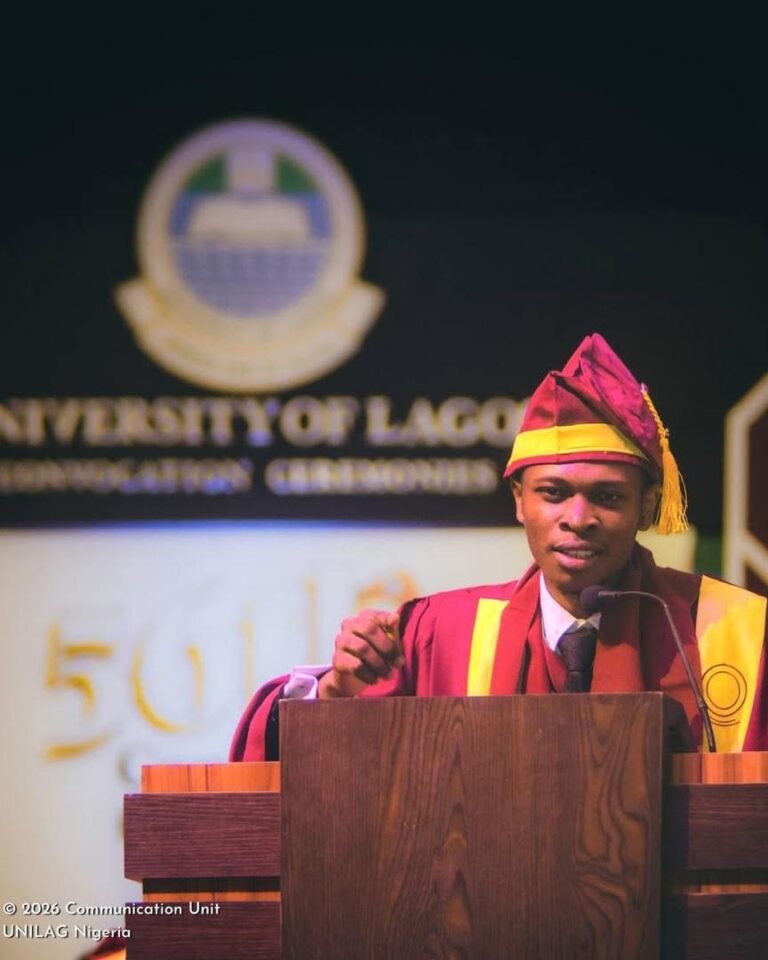 UNILAG Business Administration Graduate Chukwuzubelu Umeozo Emerges Overall Best Student With Perfect 5.00 CGPA