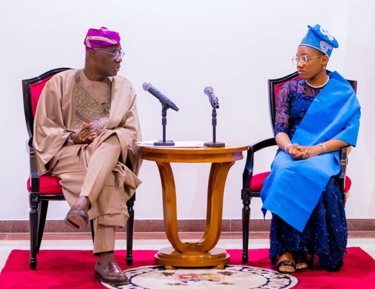 Governor Sanwo-Olu Hosts Lagos Spelling Bee Champion at Lagos House, Marina