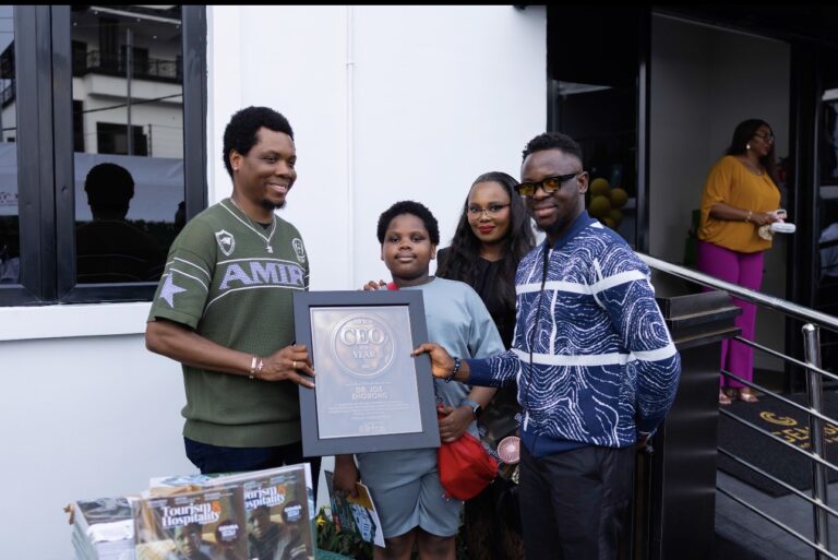 Ranks Africa Presents CEO of the Year 2025 Award to Dr. Joe Enobong at Grand Opening of Gemba Hotel and Resort in Calabar