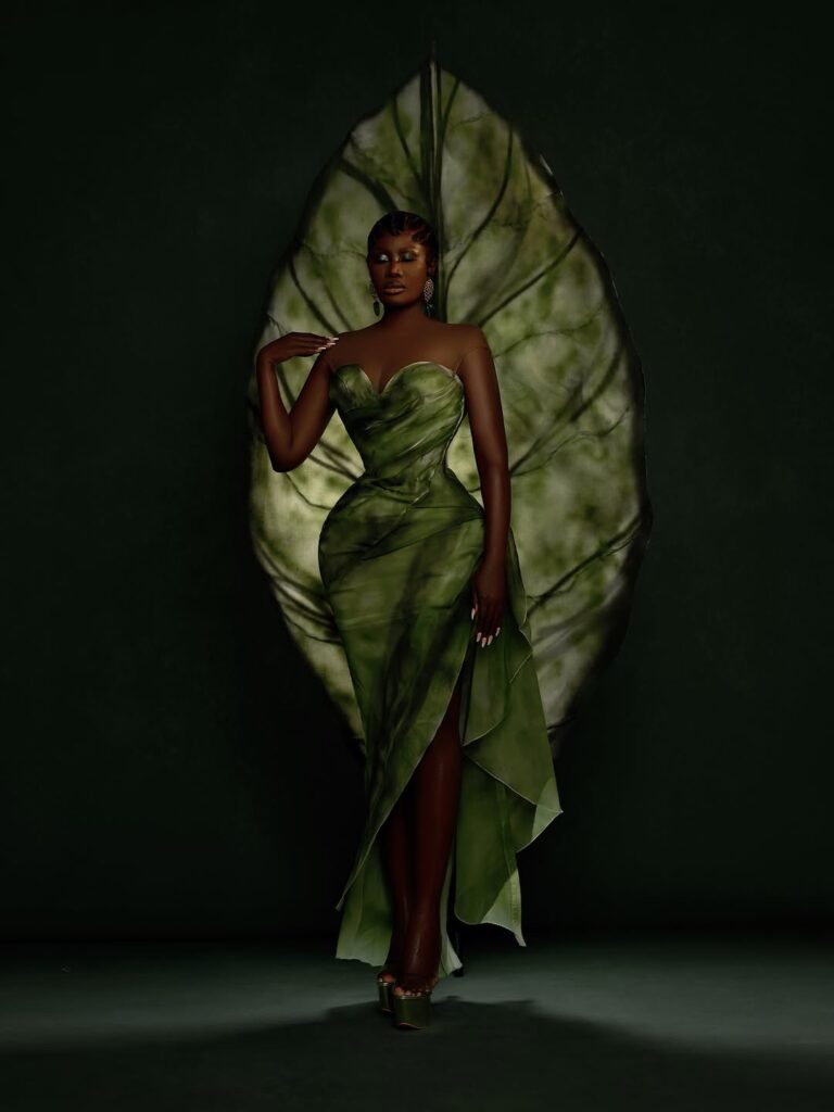 Mohammed Abbas Turns Nature into Couture for Nana Akua Addo’s Ghana Movie Awards Look
