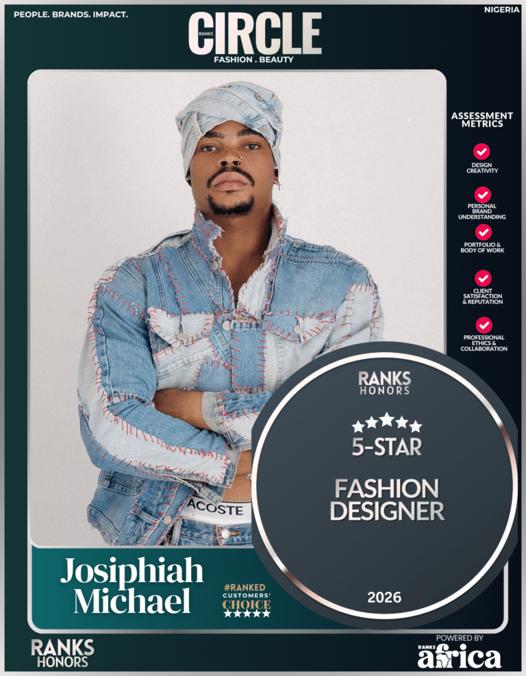 Josiphiah Michael: Reimagining Fashion Through Sustainable Luxury-Ranks 5-Star Fashion Designer 2026